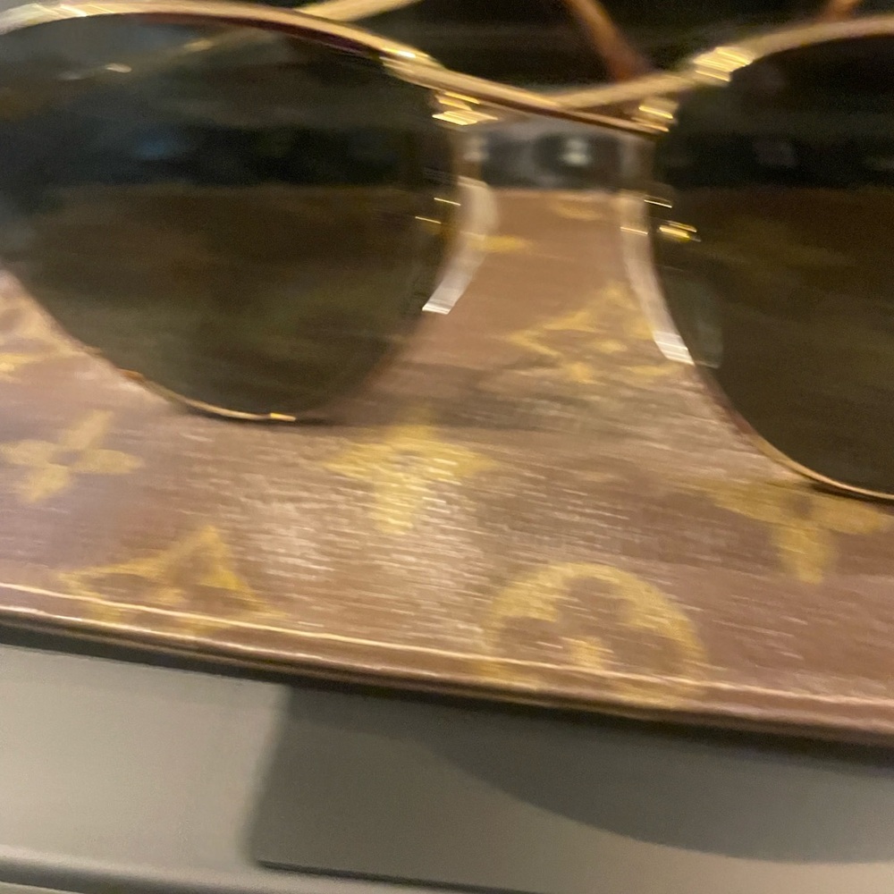Ray-Ban Gold and tortoise Frame Black Lens Women's Sunglasses - Cat Eye Style - Picture 2 of 3